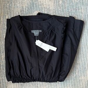 NWT Anthropologie Somerset Black maxi dress